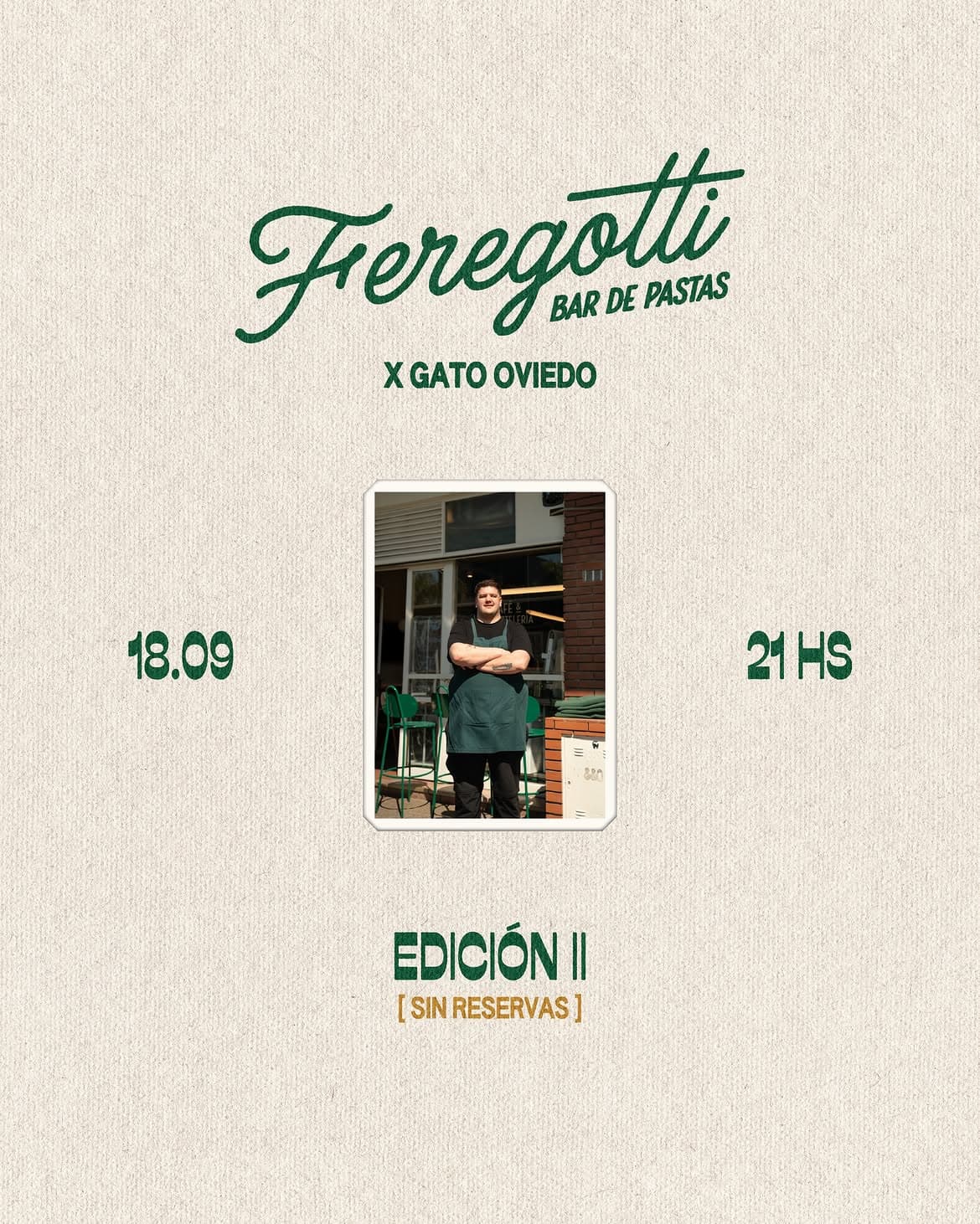 Bar de Pastas x Gato Oviedo