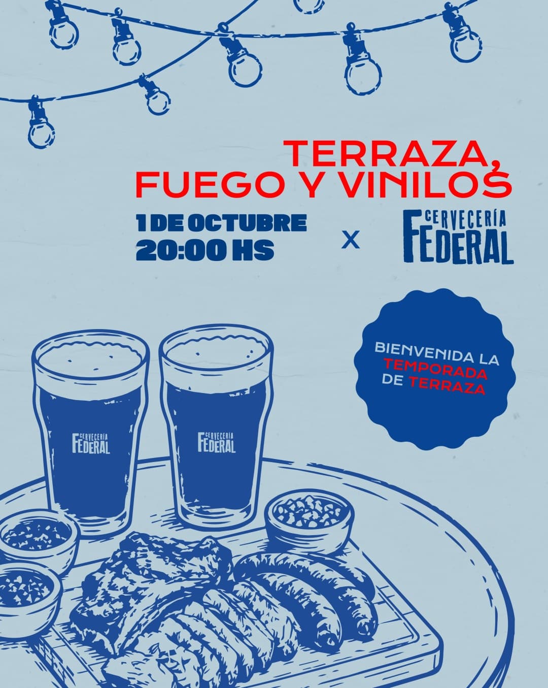 Terraza, Fuego y Vinilos