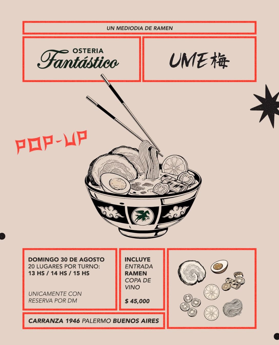 Un Mediodía de Ramen: Osteria Fantástico x Ume